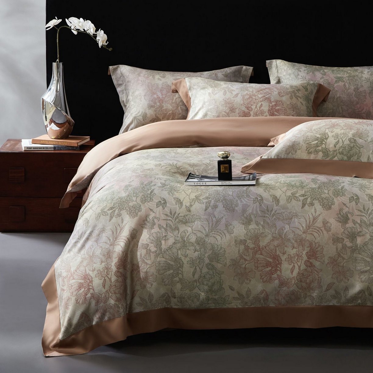 91家纺网 家纺一手货源 找家纺 南通朵美纺织品有限公司 2026新款100支天丝棉系列四件套 汀山芳韵