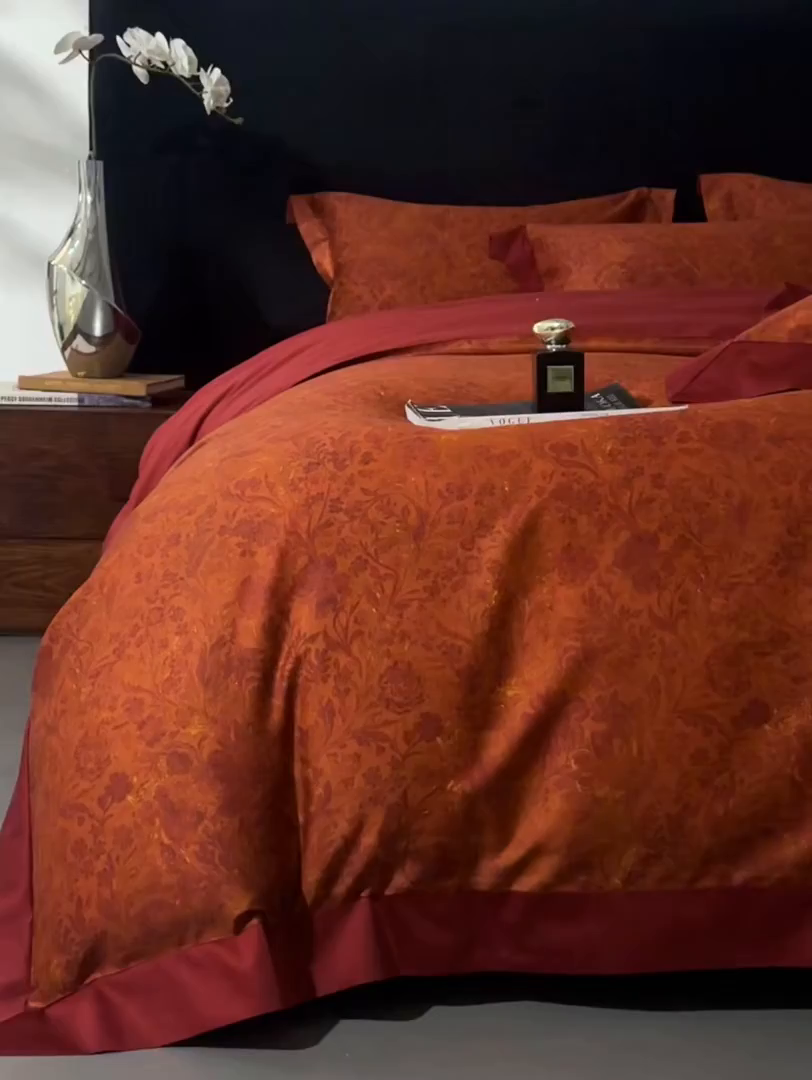 91家纺网 家纺一手货源 找家纺 南通朵美纺织品有限公司 2026新款100支天丝棉系列四件套 天作之合