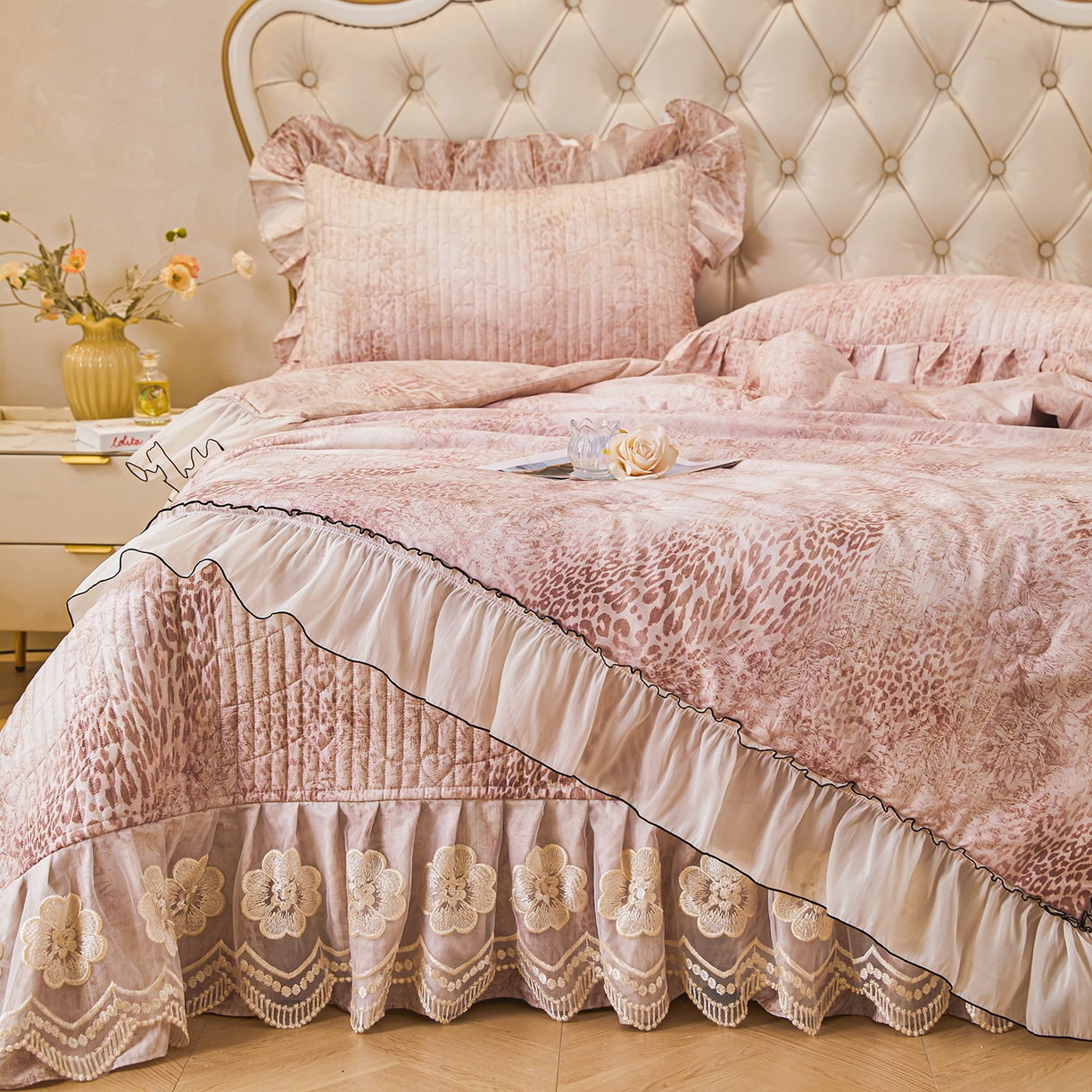 91家纺网 家纺一手货源 找家纺 宜凡家纺 2026新款全棉数码印花夏被床盖四件套④号系列 克里斯