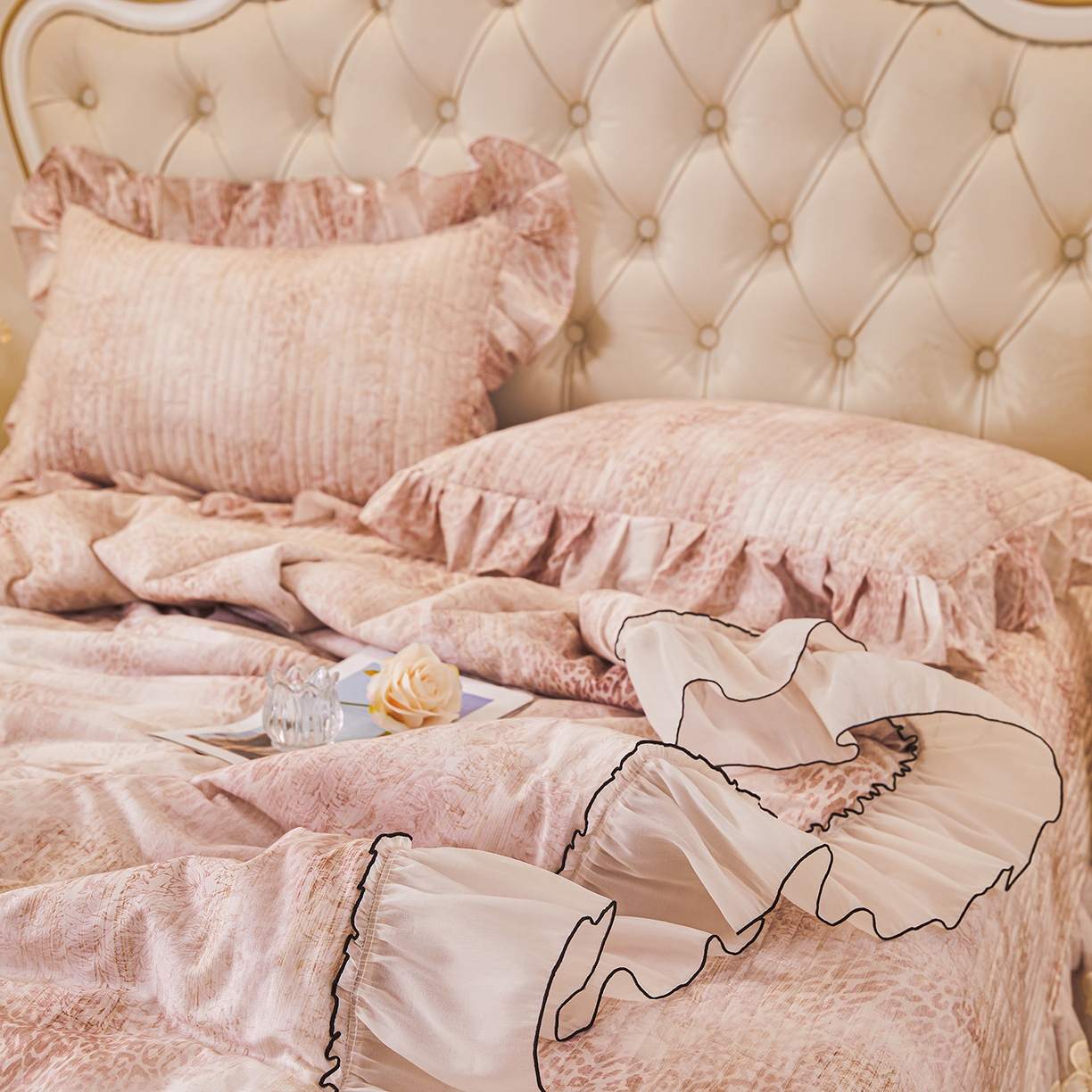 91家纺网 家纺一手货源 找家纺 宜凡家纺 2026新款全棉数码印花夏被床盖四件套④号系列 克里斯