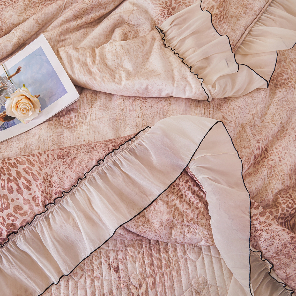 91家纺网 家纺一手货源 找家纺 宜凡家纺 2026新款全棉数码印花夏被床盖四件套④号系列 克里斯