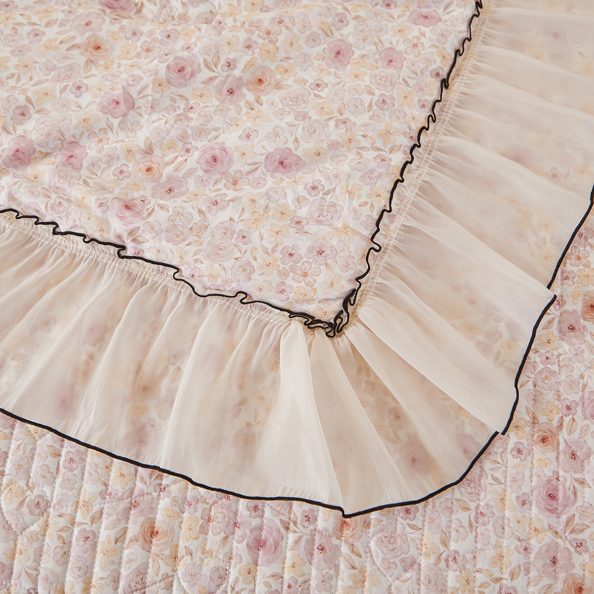 91家纺网 家纺一手货源 找家纺 宜凡家纺 2026新款全棉数码印花夏被床盖四件套④号系列 醒春集