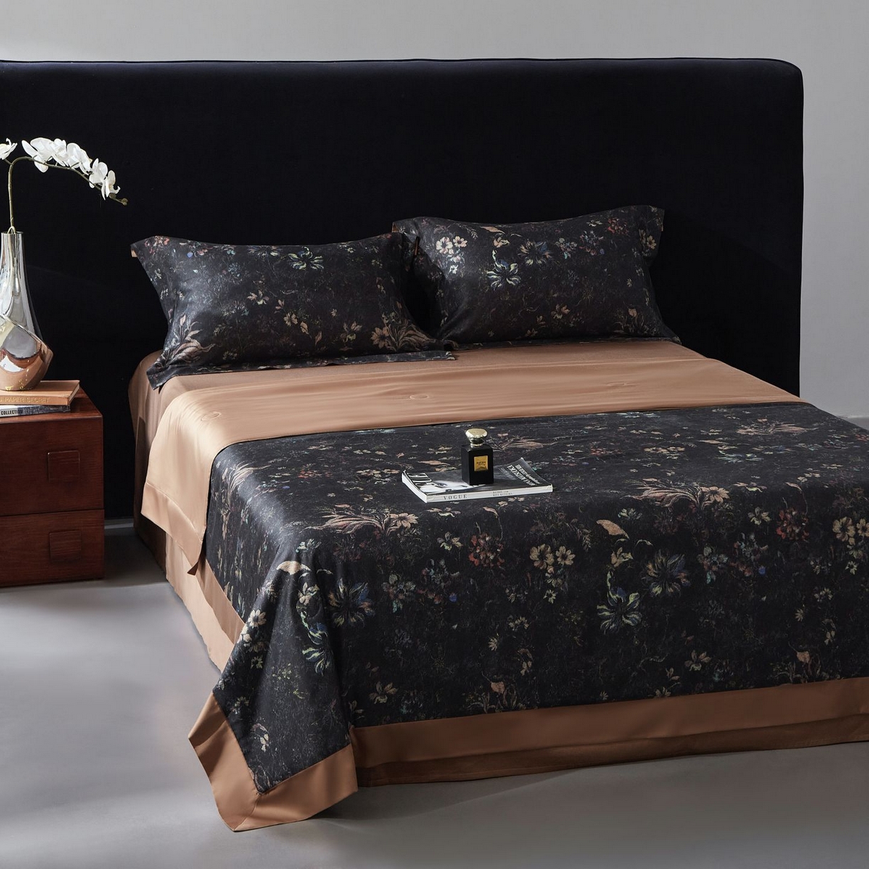 91家纺网 家纺一手货源 找家纺 南通朵美纺织品有限公司 2026新款100支天丝棉夏被四件套系列 花案