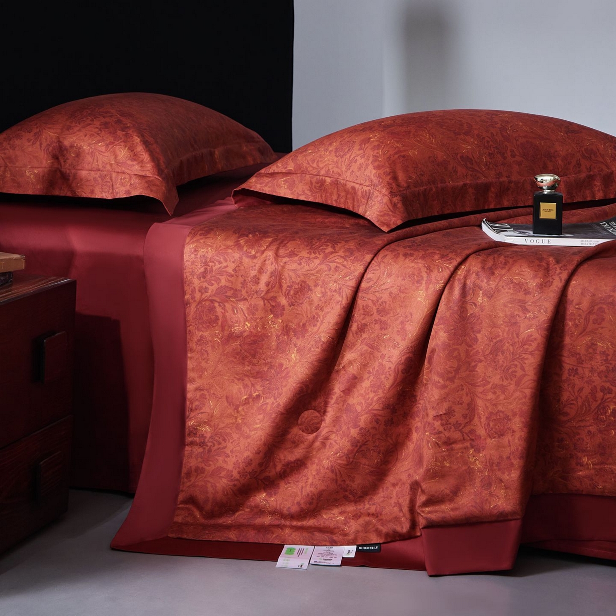 91家纺网 家纺一手货源 找家纺 南通朵美纺织品有限公司 2026新款100支天丝棉夏被四件套系列 天作之合