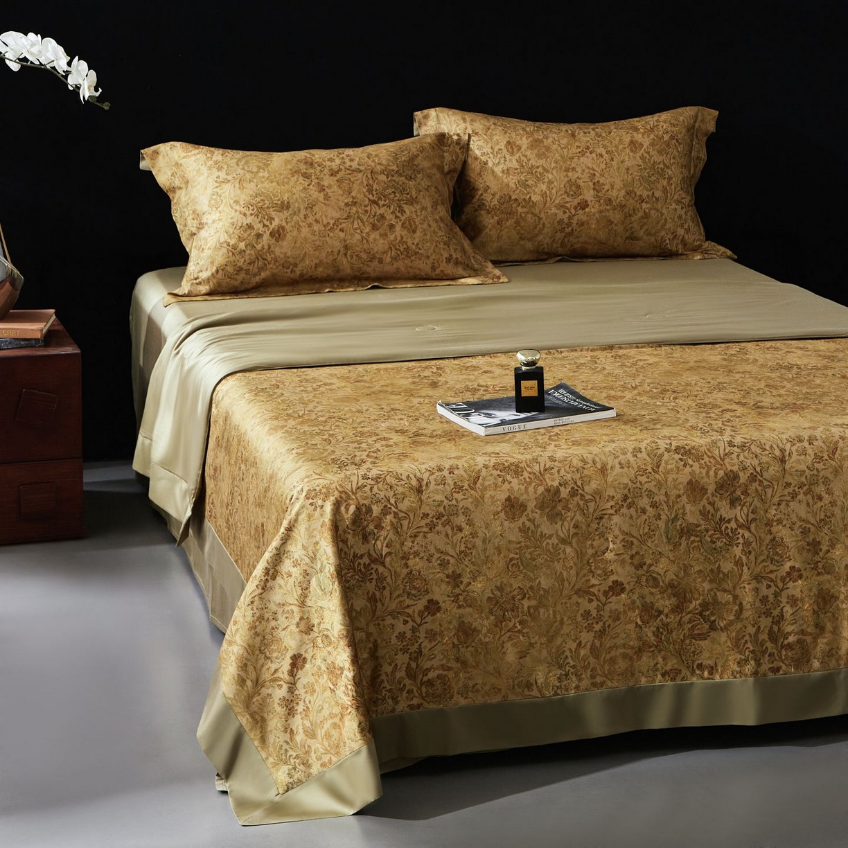 91家纺网 家纺一手货源 找家纺 南通朵美纺织品有限公司 2026新款100支天丝棉夏被四件套系列 锦香