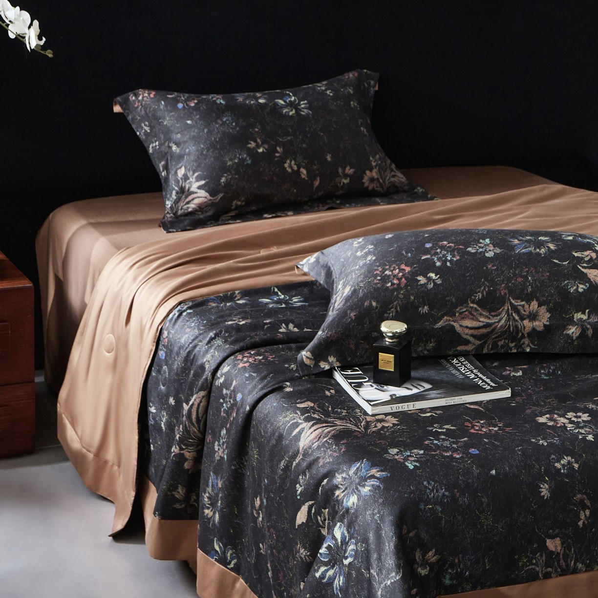 91家纺网 家纺一手货源 找家纺 南通朵美纺织品有限公司 2026新款100支天丝棉夏被四件套系列 花案