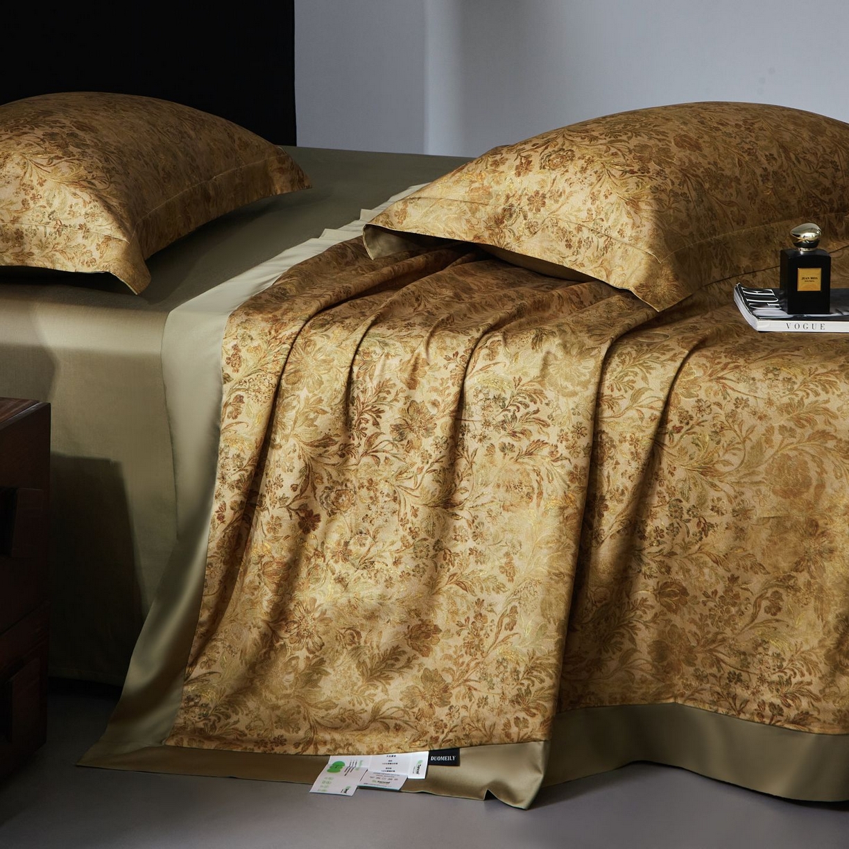 91家纺网 家纺一手货源 找家纺 南通朵美纺织品有限公司 2026新款100支天丝棉夏被四件套系列 锦香