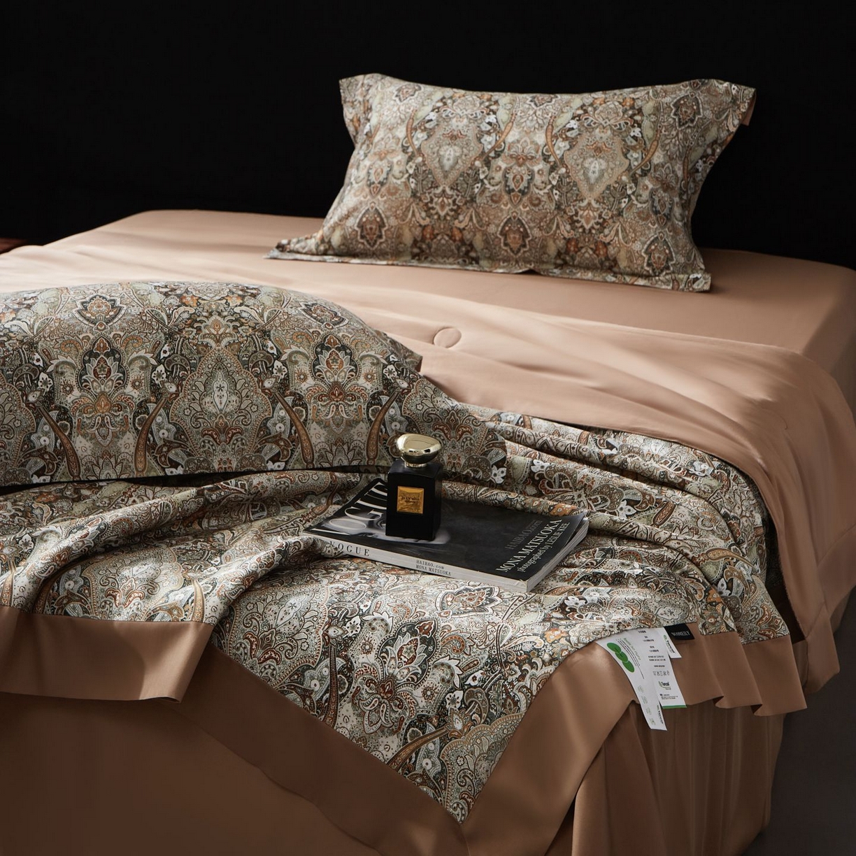 91家纺网 家纺一手货源 找家纺 南通朵美纺织品有限公司 2026新款100支天丝棉夏被四件套系列 卡顿