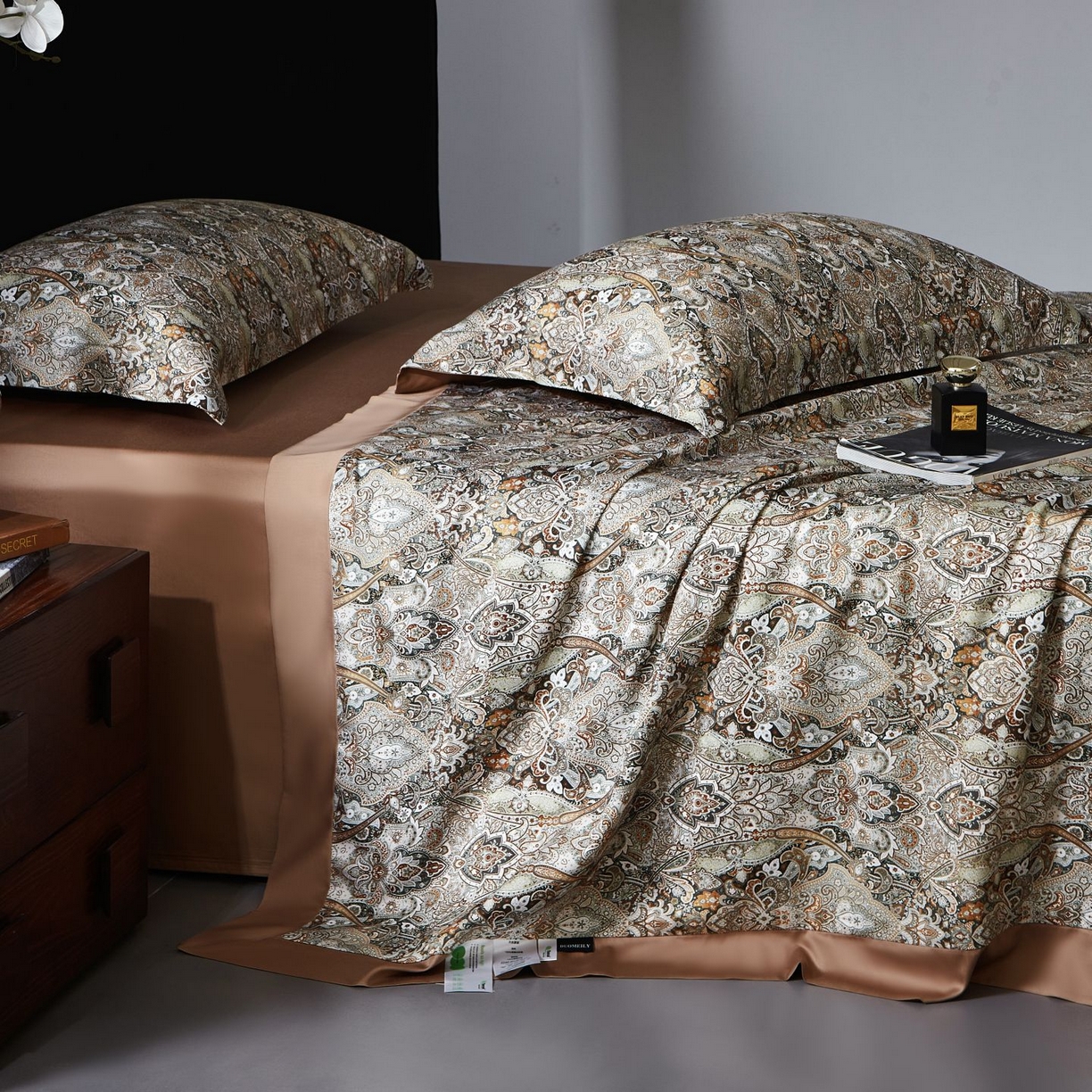 91家纺网 家纺一手货源 找家纺 南通朵美纺织品有限公司 2026新款100支天丝棉夏被四件套系列 卡顿