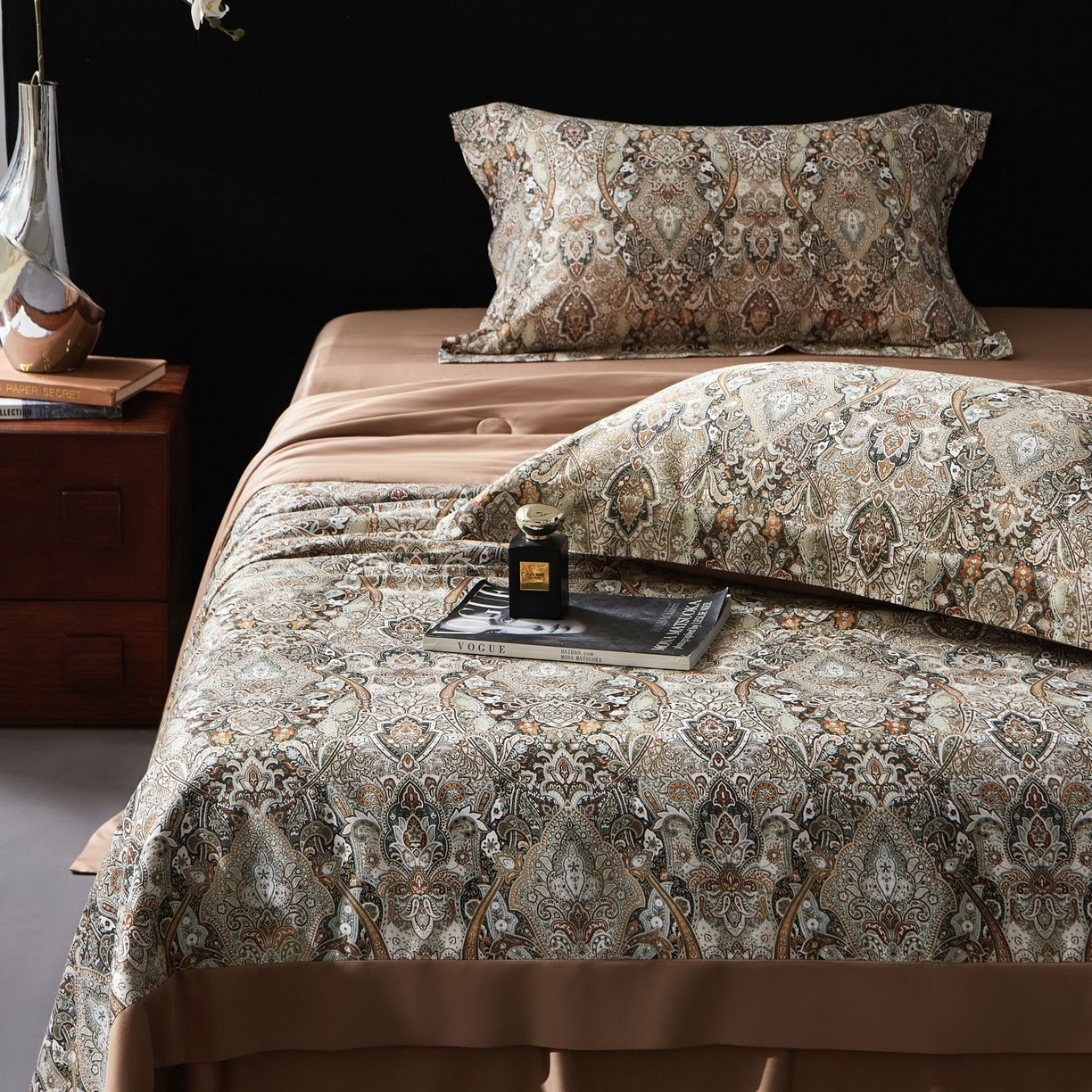 91家纺网 家纺一手货源 找家纺 南通朵美纺织品有限公司 2026新款100支天丝棉夏被四件套系列 卡顿