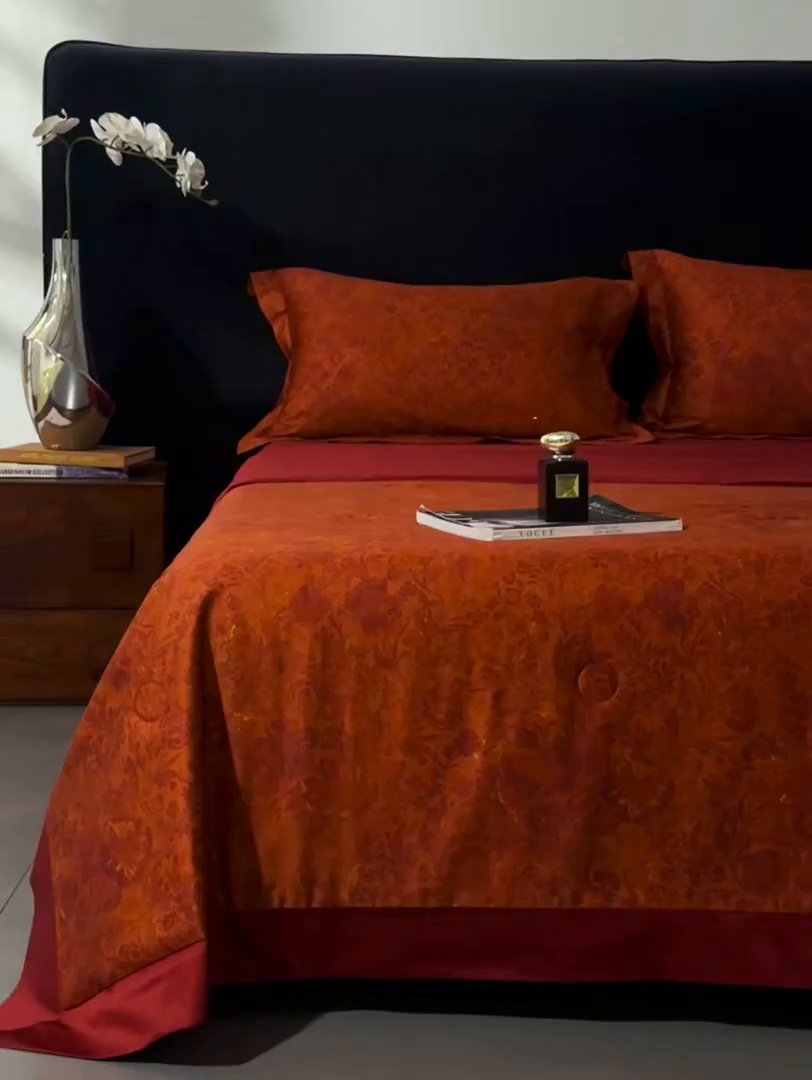 91家纺网 家纺一手货源 找家纺 南通朵美纺织品有限公司 2026新款100支天丝棉夏被四件套系列 天作之合