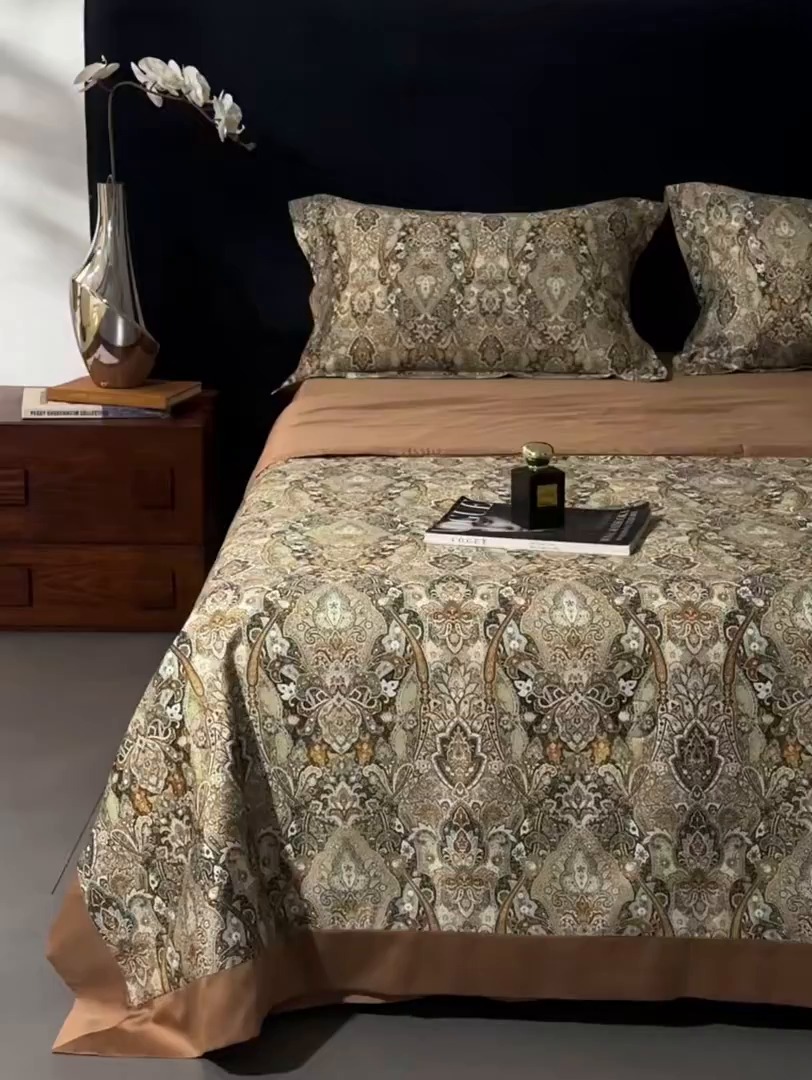 91家纺网 家纺一手货源 找家纺 南通朵美纺织品有限公司 2026新款100支天丝棉夏被四件套系列 卡顿