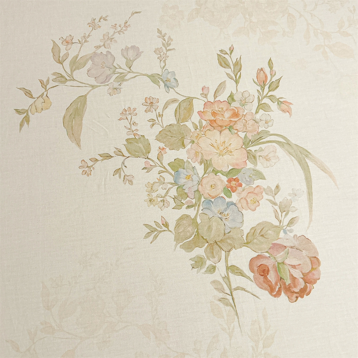 91家纺网 家纺一手货源 找家纺 宜凡家纺 2026新款全棉数码印花单床裙四件套④号系列 轻悠花梦