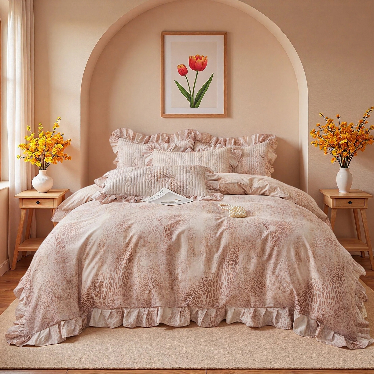 91家纺网 家纺一手货源 找家纺 宜凡家纺 2026新款全棉数码印花床盖四件套④号系列 克里斯