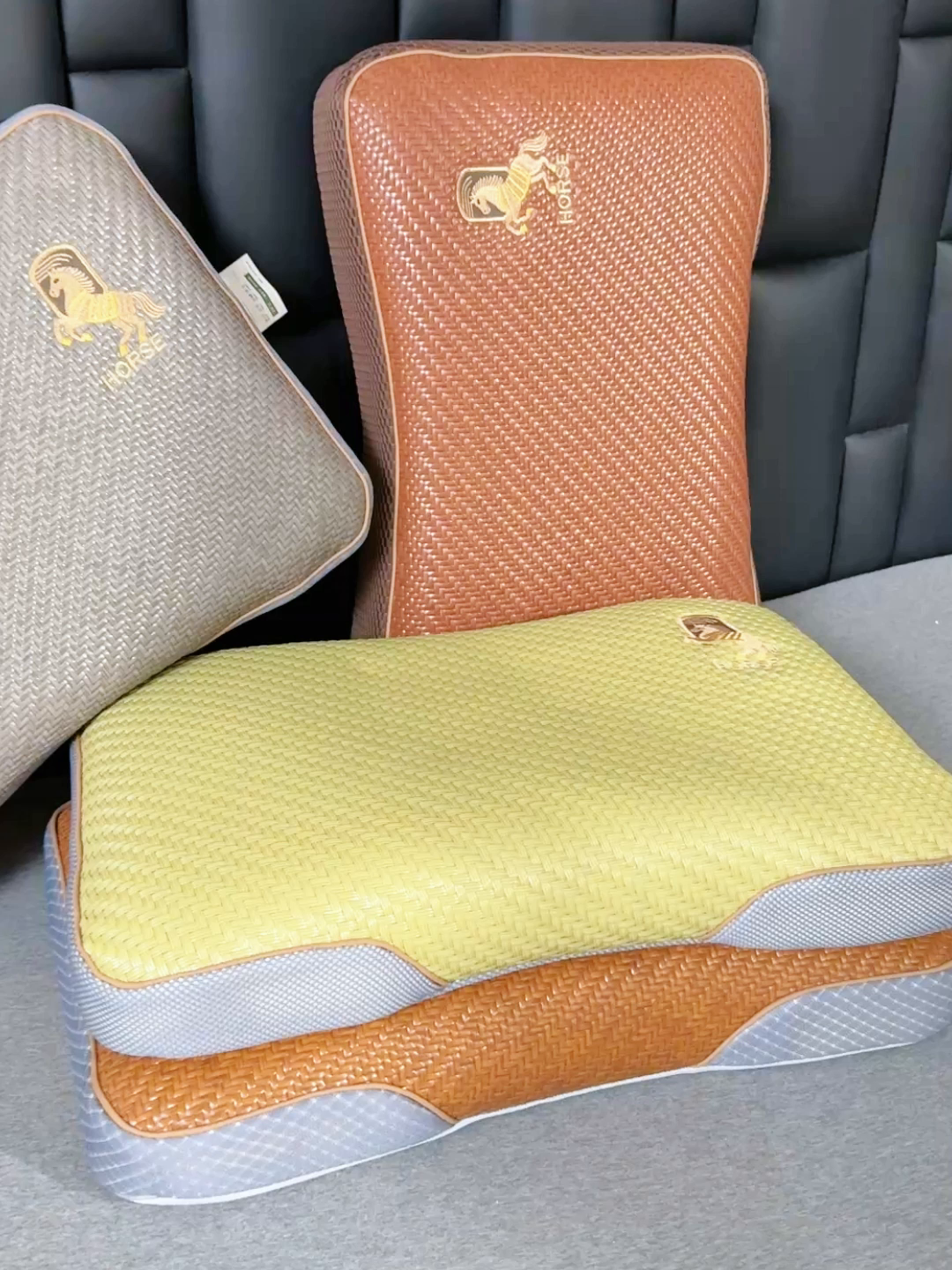 91家纺网 家纺一手货源 找家纺 （总）仁宇枕业 2026新款新品马到成功夏季雪藤冰藤夏凉记忆枕头花草枕荞麦枕头枕芯