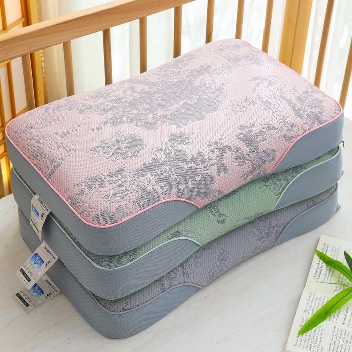 91家纺网 家纺一手货源 找家纺 （总）仁宇枕业 2026新款新品山水画夏季花草枕荞麦枕头记忆枕头枕芯