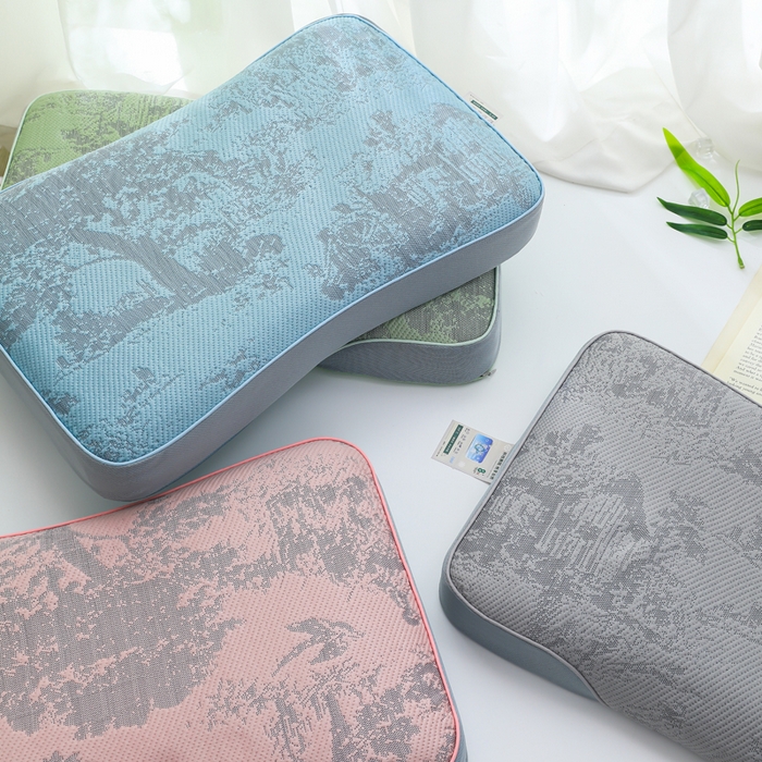 91家纺网 家纺一手货源 找家纺 （总）仁宇枕业 2026新款新品山水画夏季花草枕荞麦枕头记忆枕头枕芯