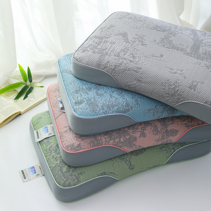 91家纺网 家纺一手货源 找家纺 （总）仁宇枕业 2026新款新品山水画夏季花草枕荞麦枕头记忆枕头枕芯