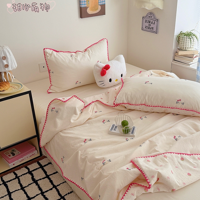 91家纺网 家纺一手货源 找家纺 （总）顾里家纺 2026新款韩风刺绣云朵棉夏被夏凉被空调被