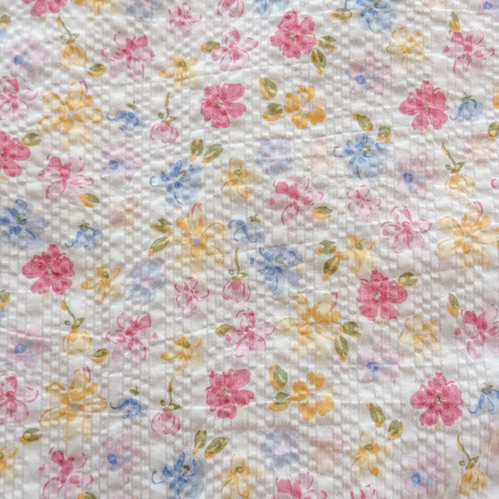 91家纺网 家纺一手货源 找家纺 仟网汇 2026新款密拷花边款法式泡芙纱夏被四件套夏被床盖四件套 春日花花