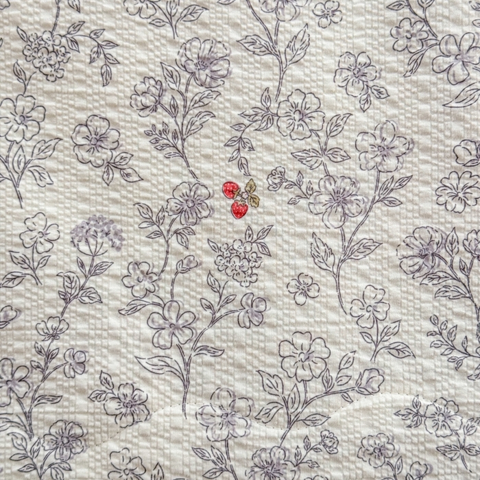 91家纺网 家纺一手货源 找家纺 仟网汇 2026新款密拷花边款法式泡芙纱夏被四件套夏被床盖四件套 灰调花园