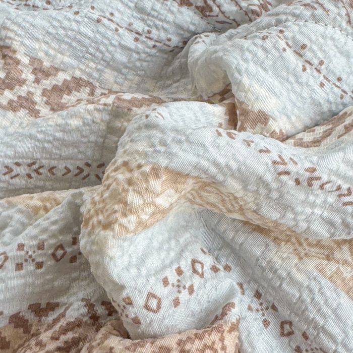 91家纺网 家纺一手货源 找家纺 仟网汇 2026新款密拷花边款法式泡芙纱夏被四件套夏被床盖四件套 波西米亚