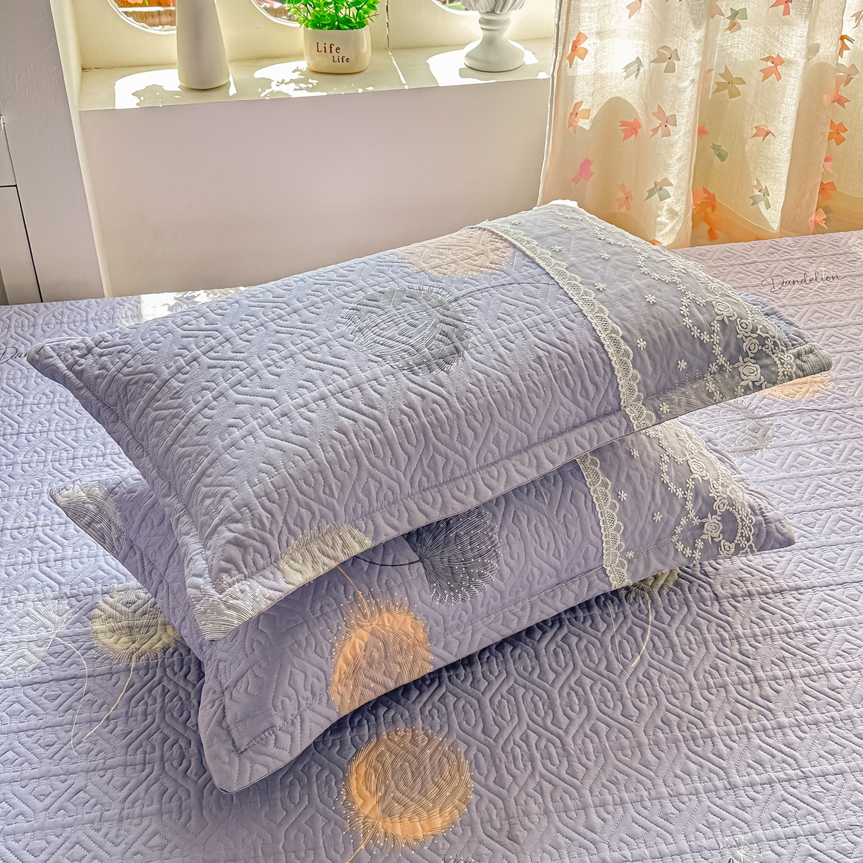 91家纺网 家纺一手货源 找家纺 手艺人家纺 2026新款四季通用榻榻米纯棉床盖专用防滑夹棉绗缝床单坑盖炕罩垫子可机洗定制 漫沙华紫