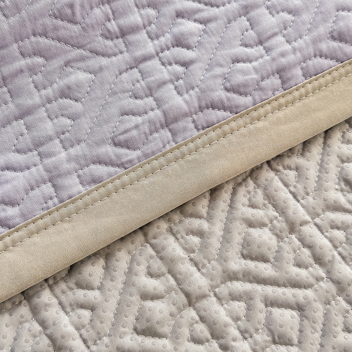 91家纺网 家纺一手货源 找家纺 手艺人家纺 2026新款四季通用榻榻米纯棉床盖专用防滑夹棉绗缝床单坑盖炕罩垫子可机洗定制 漫沙华紫