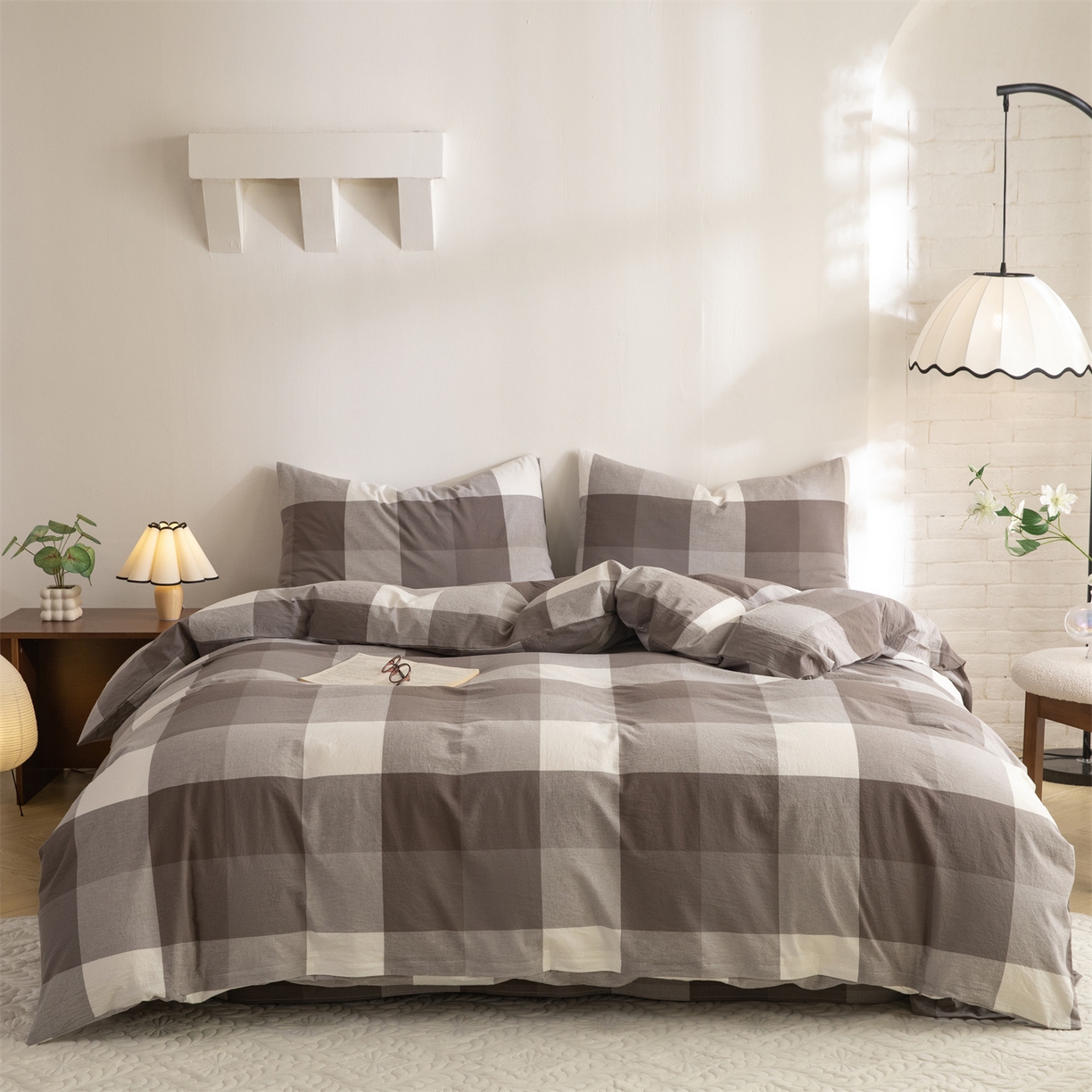 91家纺网 家纺一手货源 找家纺 （总）棉小二 2026新款100%棉色织提花四件套