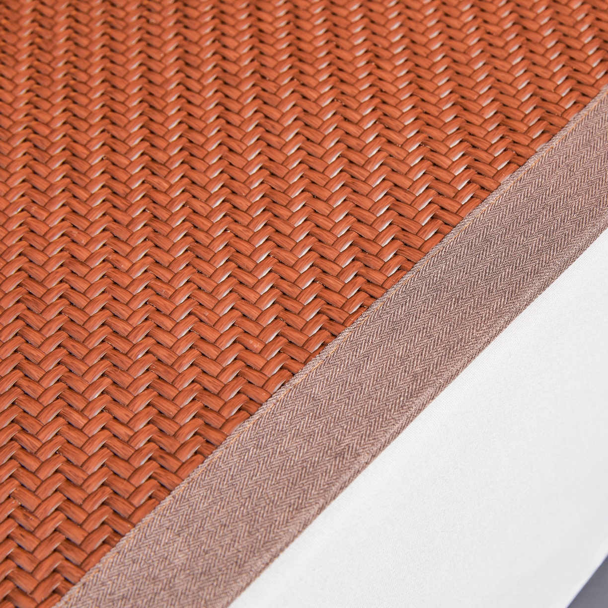 91家纺网 家纺一手货源 找家纺 （总）森璐家纺 2026新款高级刺绣复合PE藤席单藤席好品质PE藤席凉席席子三件套