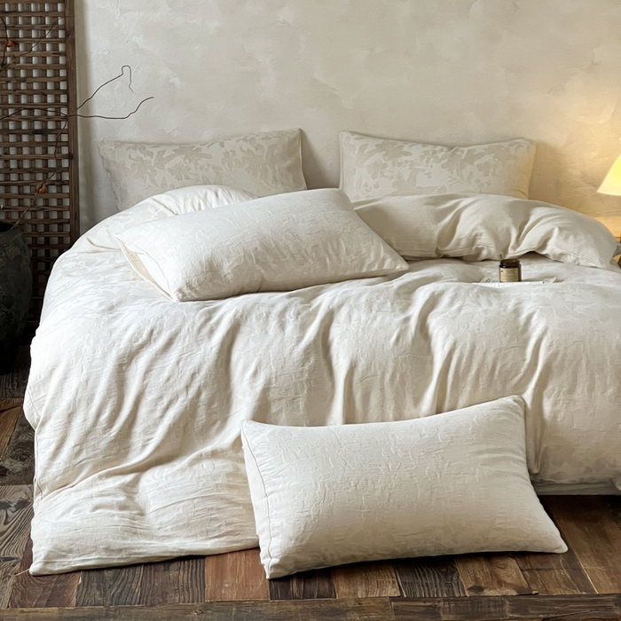 91家纺网 家纺一手货源 找家纺 （总）乐家毛巾被（工厂自产自销） 2026新款棉麻提花四件套