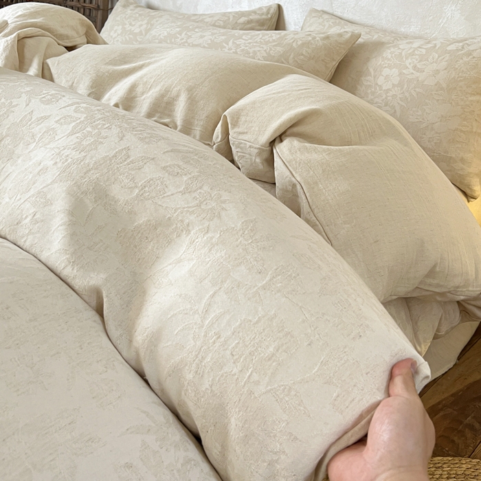 91家纺网 家纺一手货源 找家纺 （总）乐家毛巾被（工厂自产自销） 2026新款棉麻提花四件套