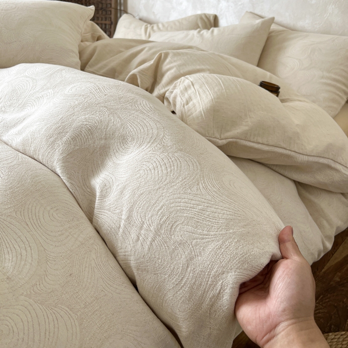 91家纺网 家纺一手货源 找家纺 （总）乐家毛巾被（工厂自产自销） 2026新款棉麻提花四件套