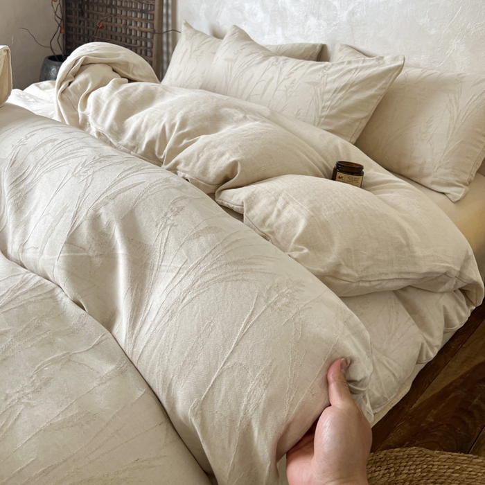 91家纺网 家纺一手货源 找家纺 （总）乐家毛巾被（工厂自产自销） 2026新款棉麻提花四件套