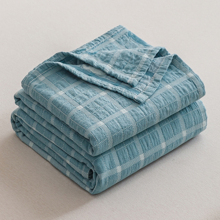 91家纺网 家纺一手货源 找家纺 （总）悦然毛巾被 2026新款色织水洗棉盖毯安心棉床盖全棉纱布毛巾被夏被夏凉被空调被