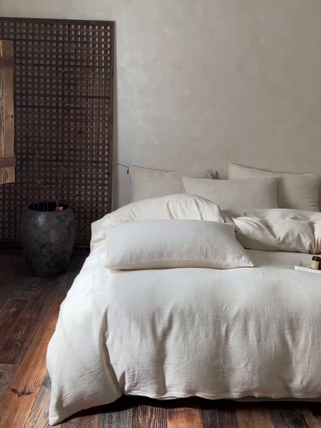 91家纺网 家纺一手货源 找家纺 乐家毛巾被（工厂自产自销） 2026新款棉麻提花四件套 棉麻-柔纹