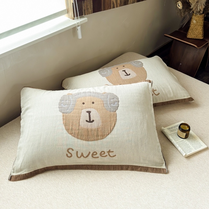 91家纺网 家纺一手货源 找家纺 （总）乐家毛巾被（工厂自产自销） 2026新款全棉纯棉四层纱布枕巾