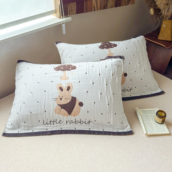 91家纺网 家纺一手货源 找家纺 （总）乐家毛巾被（工厂自产自销） 2026新款全棉纯棉四层纱布枕巾