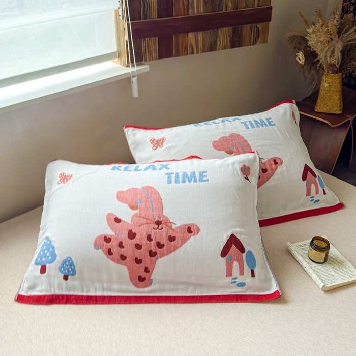 91家纺网 家纺一手货源 找家纺 （总）乐家毛巾被（工厂自产自销） 2026新款全棉纯棉四层纱布枕巾