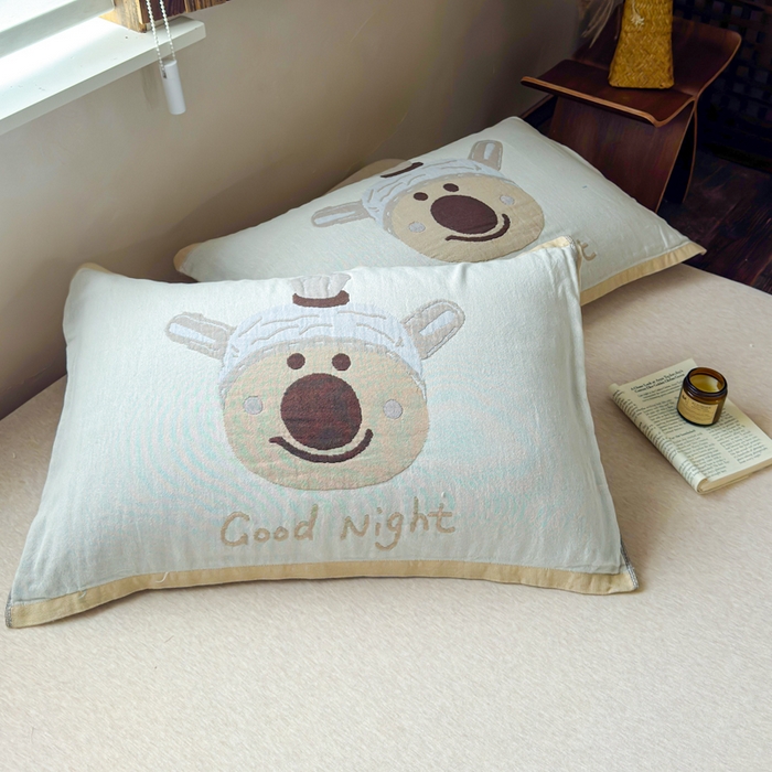 91家纺网 家纺一手货源 找家纺 （总）乐家毛巾被（工厂自产自销） 2026新款全棉纯棉四层纱布枕巾