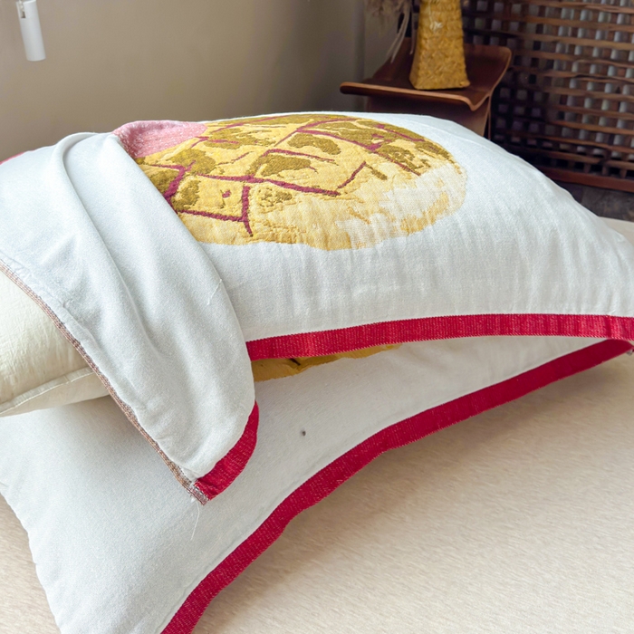 91家纺网 家纺一手货源 找家纺 乐家毛巾被（工厂自产自销） 2026新款全棉纯棉四层纱布枕巾 草莓面包