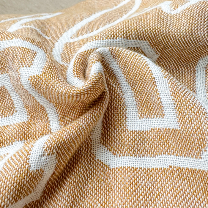 91家纺网 家纺一手货源 找家纺 乐家毛巾被（工厂自产自销） 2026新款全棉纯棉四层纱布枕巾 黄色熊头