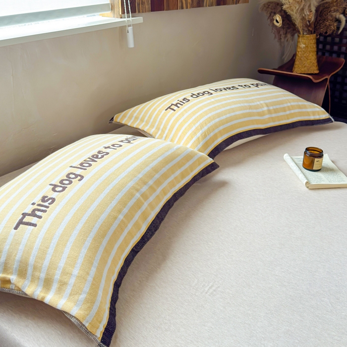 91家纺网 家纺一手货源 找家纺 乐家毛巾被（工厂自产自销） 2026新款全棉纯棉四层纱布枕巾 简约条纹