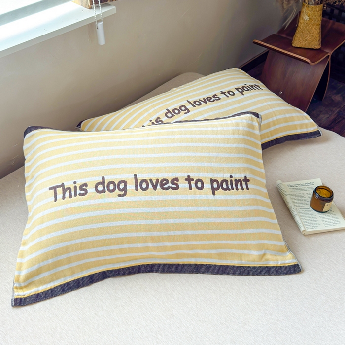 91家纺网 家纺一手货源 找家纺 乐家毛巾被（工厂自产自销） 2026新款全棉纯棉四层纱布枕巾 简约条纹