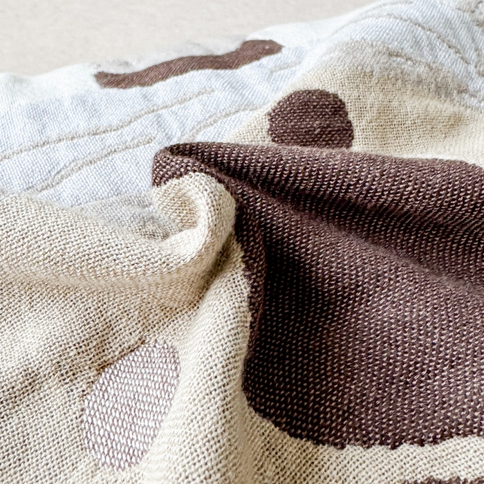 91家纺网 家纺一手货源 找家纺 乐家毛巾被（工厂自产自销） 2026新款全棉纯棉四层纱布枕巾 晚安小熊