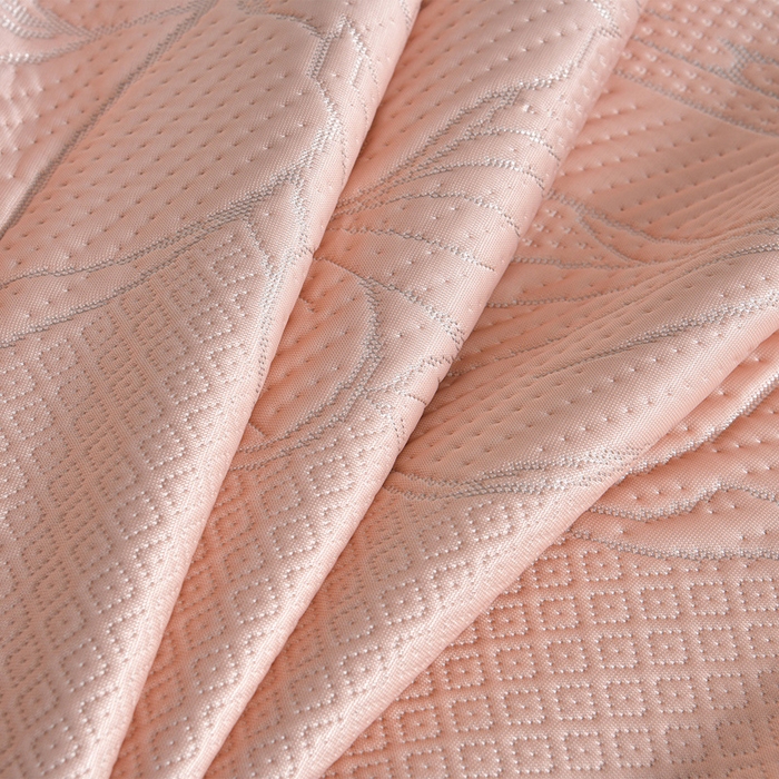 91家纺网 家纺一手货源 找家纺 （总）畅畅家纺 2026新款聚乙烯中分子凉感冰感凉豆豆凉席席子床裙三件套-欧式伴夏