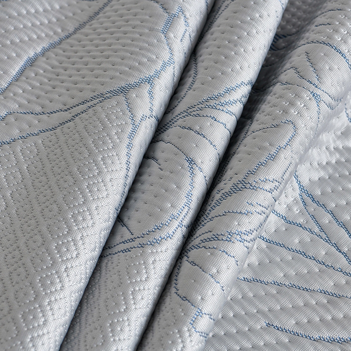 91家纺网 家纺一手货源 找家纺 畅畅家纺 2026新款聚乙烯中分子凉感冰感凉豆豆凉席席子床裙三件套-欧式伴夏 伴夏-灰