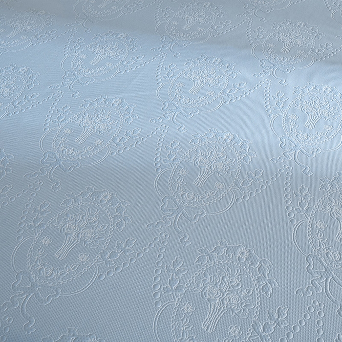 91家纺网 家纺一手货源 找家纺 畅畅家纺 2026新款聚乙烯中分子凉感冰感凉豆豆凉席席子床裙三件套-欧式伴夏 欧式-蓝