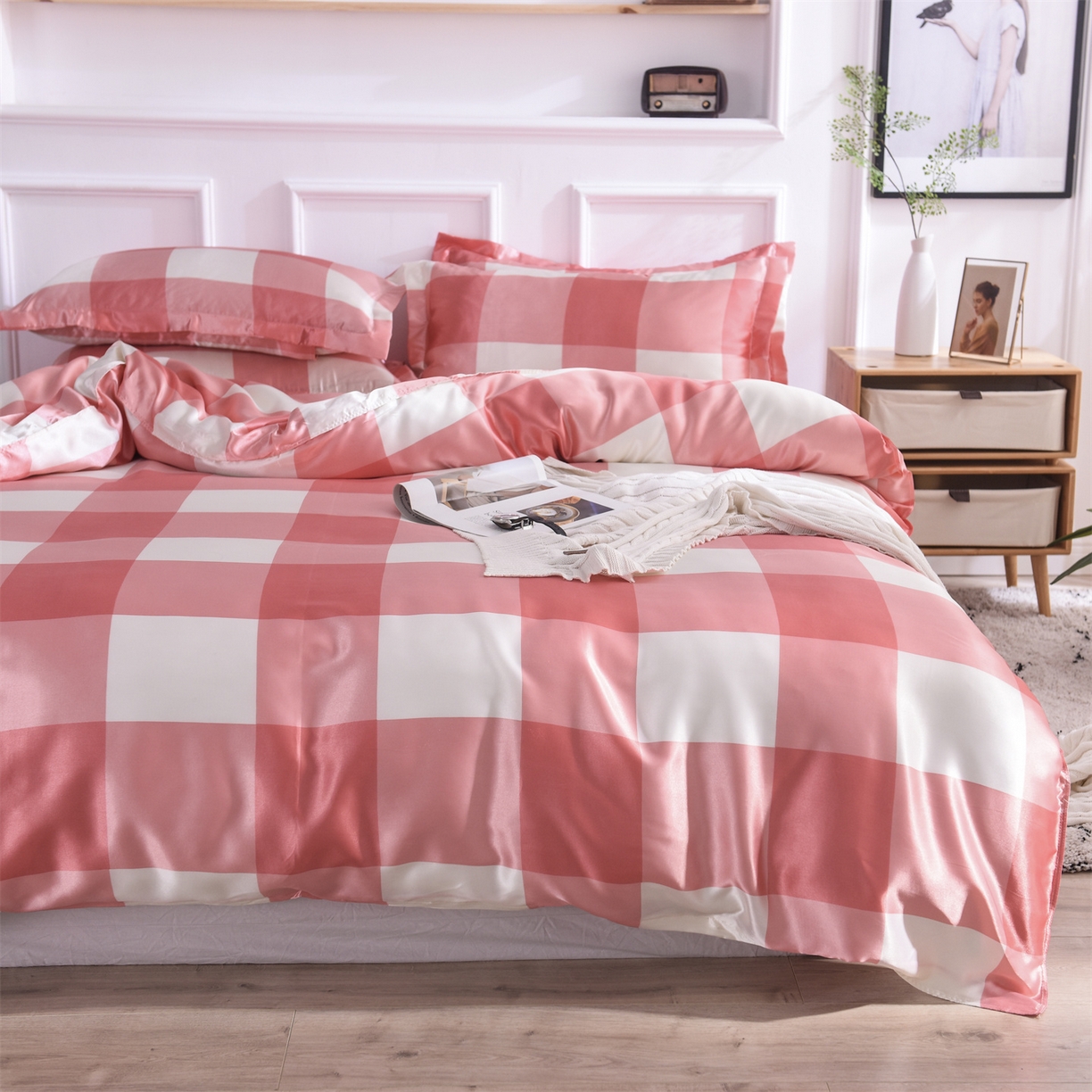 （总）经年 2026年条纹丝绸冰丝四件套