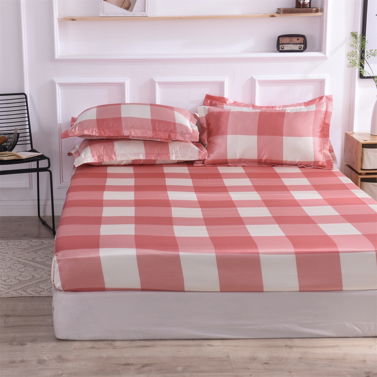 91家纺网 家纺一手货源 找家纺 （总）经年 2026年条纹丝绸冰丝四件套